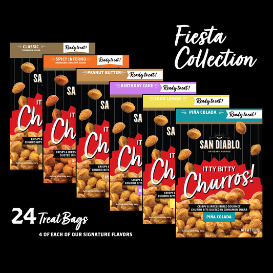 Gift Boxes: Itty Bitty Churros Collections — 24 Treat Packs / 6 Flavors